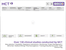 Tablet Screenshot of mct-cro.com